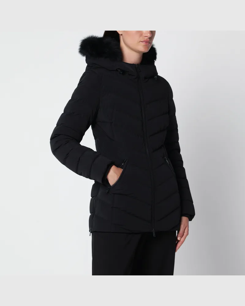 Moose Knuckles Roselawn Schwarze Nylonjacke Black