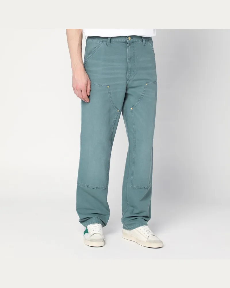 Carhartt WIP Double Knee Pant Silver Pine Grau