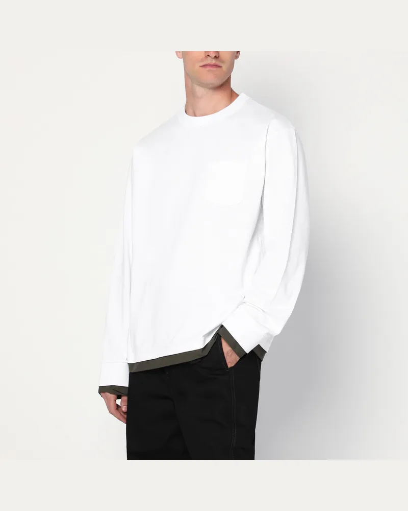 Sacai Weißes Hemd aus Baumwolle White