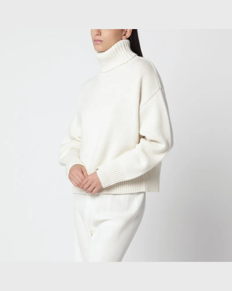 extreme cashmere Xtra Crop Kaschmirpullover in Creme White