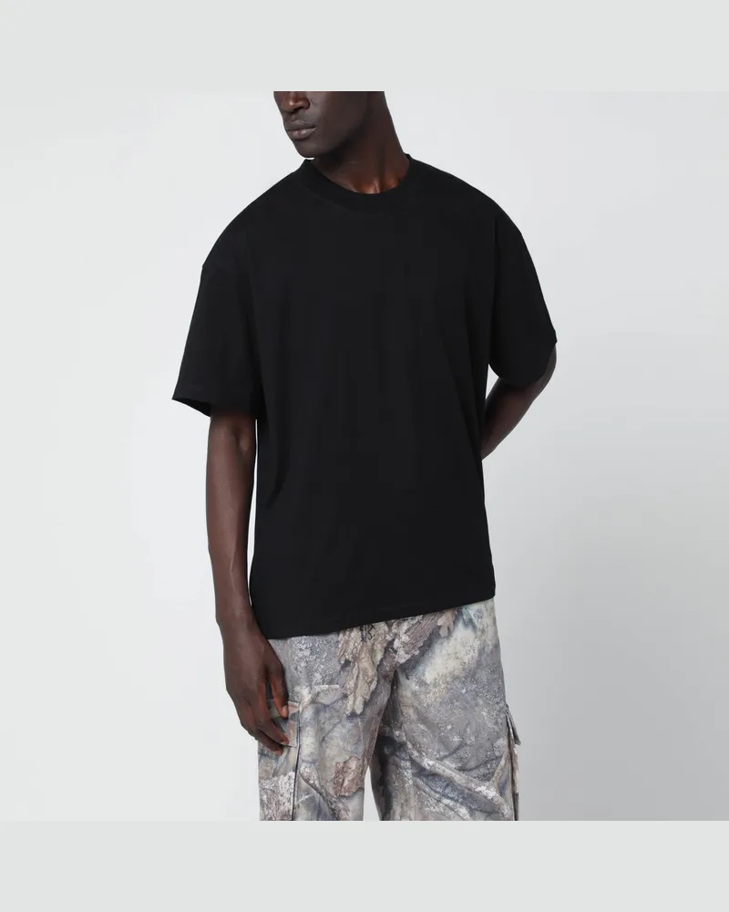 REPRESENT Schwarzes Rundhals-T-Shirt Black