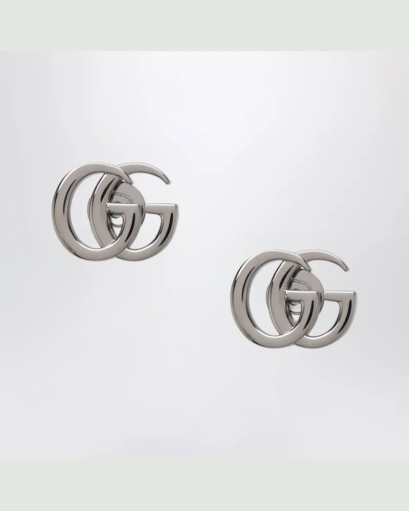 Gucci GG Marmont Ohrringe aus silberfarbenem Messing Metal