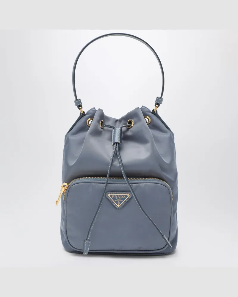 Prada Duet Beuteltasche in Aviator-Blau aus Re-Nylon 