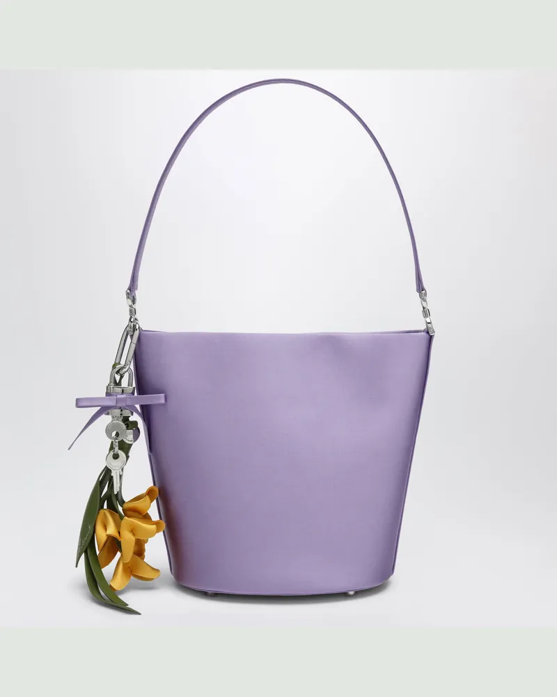 Self-Portrait Lila Beuteltasche aus Satin Purple