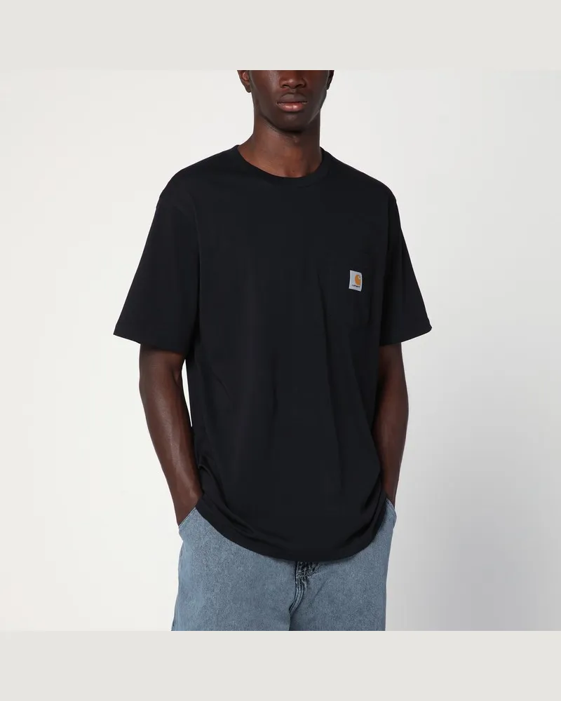 Carhartt WIP Schwarzes S/S Pocket T-Shirt Schwarz