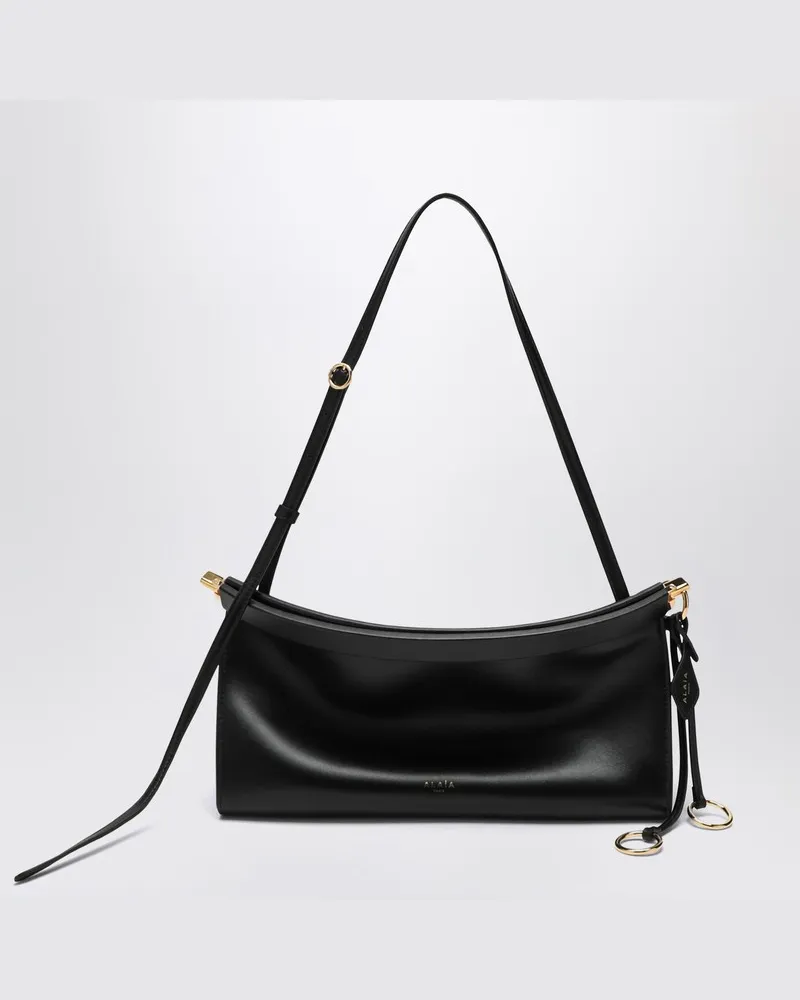 Alaïa Le Click East West mittelgroße schwarze Tasche Schwarz