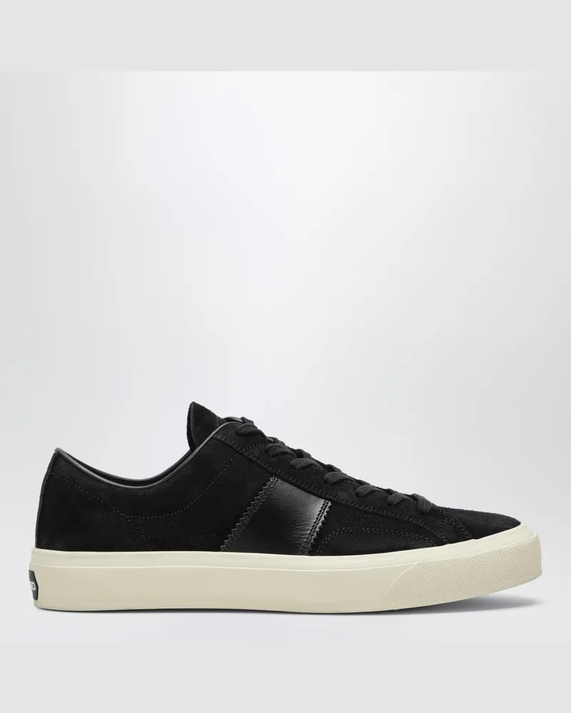 Tom Ford Schwarze Sneaker aus Veloursleder Black