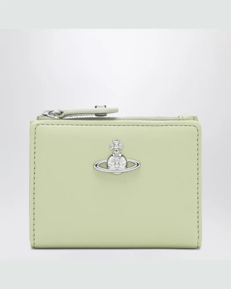 Vivienne Westwood Geldbörse mit Orb-Logo in Pastellgrün Green