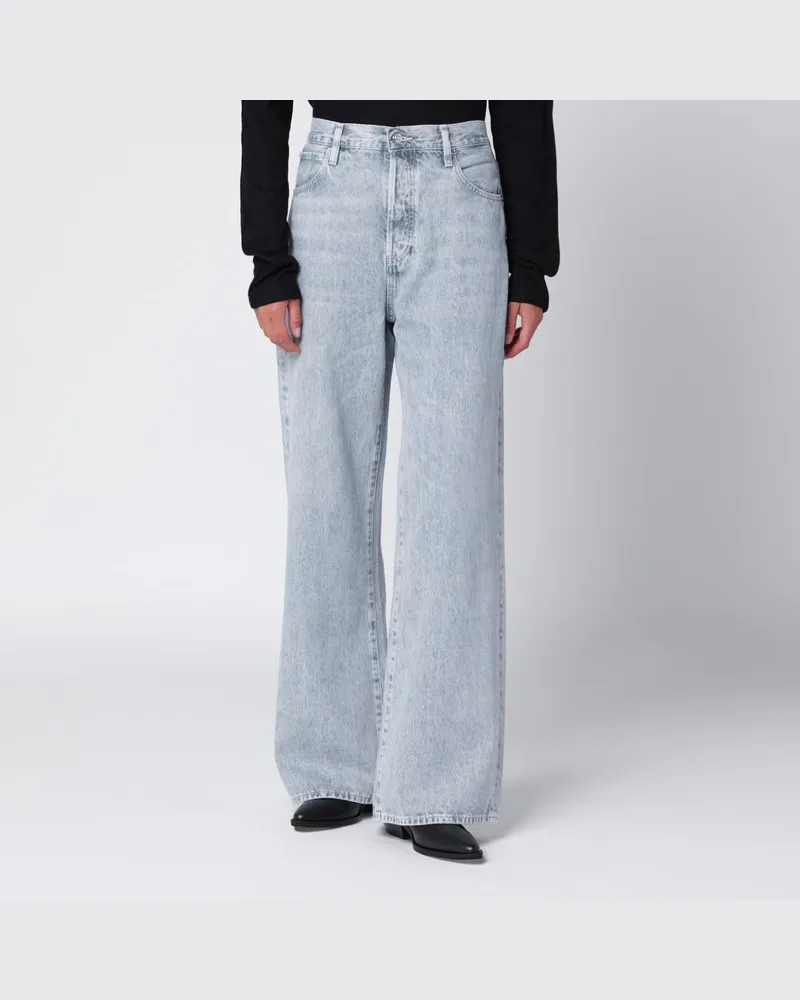 Frame Denim Hellgraue The Loose Jeans Hellblau