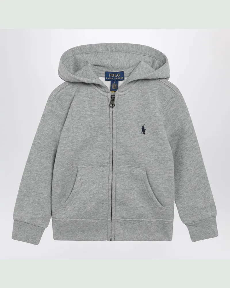 Ralph Lauren Graue Kapuzenjacke mit Reißverschluss Grey