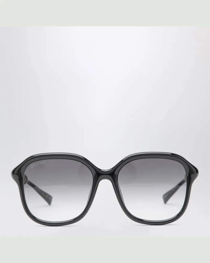 Gucci Schwarze quadratische Sonnenbrille Black