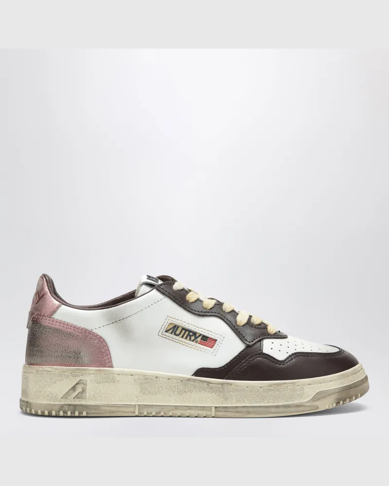 AUTRY Sneakers Medalist Low White/Hot Fudge/Peony White