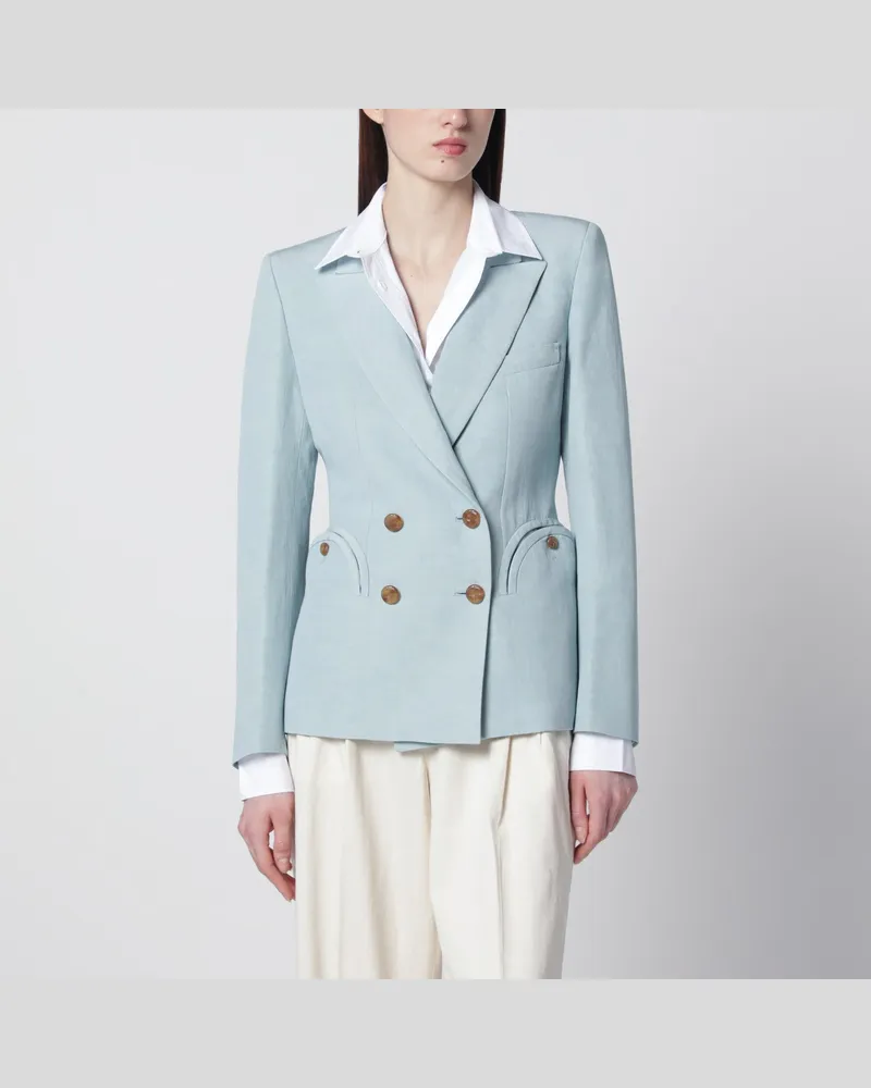Blazé Milano Hellblaue zweireihige Jacke 