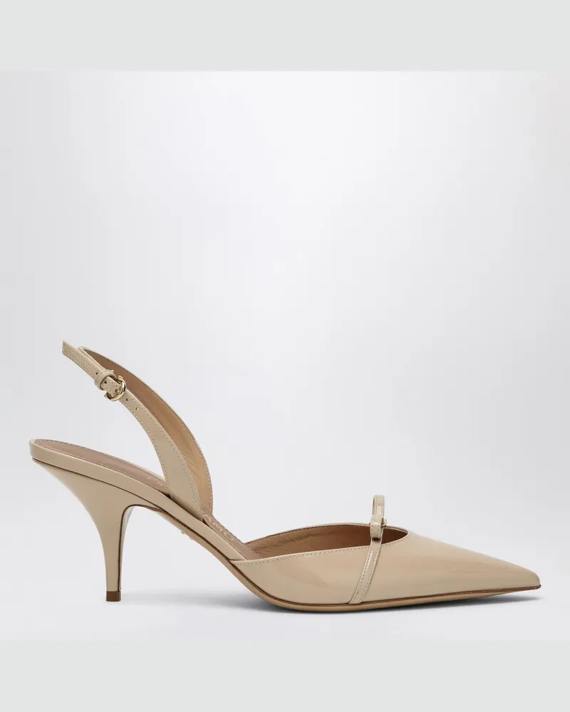 Ferragamo Puderfarbener Slingback mit Minischleife 