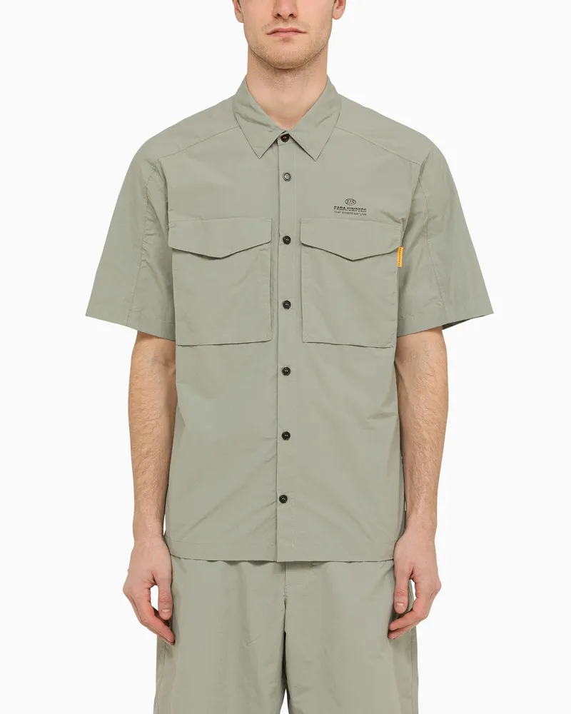 Parajumpers Schattengraues Hemd Pete aus Nylon und Baumwolle Grey