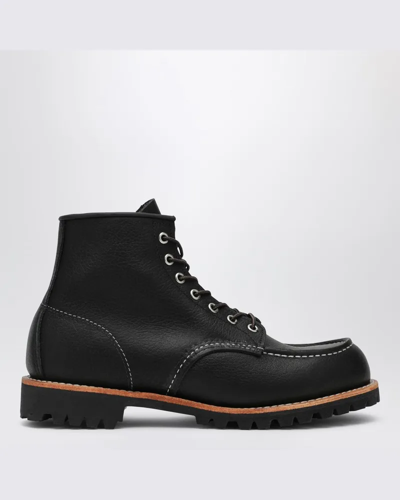 Red Wing Shoes Schnürschuh Roughneck aus Schwarzem Leder Schwarz