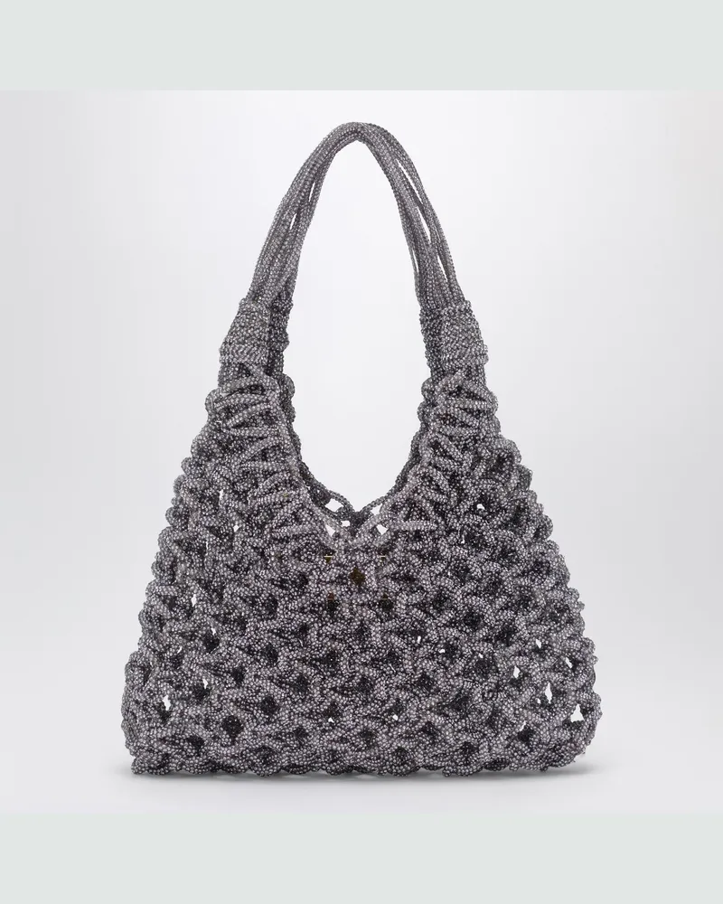 HIBOURAMA Violet Vannifique Kleine Tasche mit Kristallen 