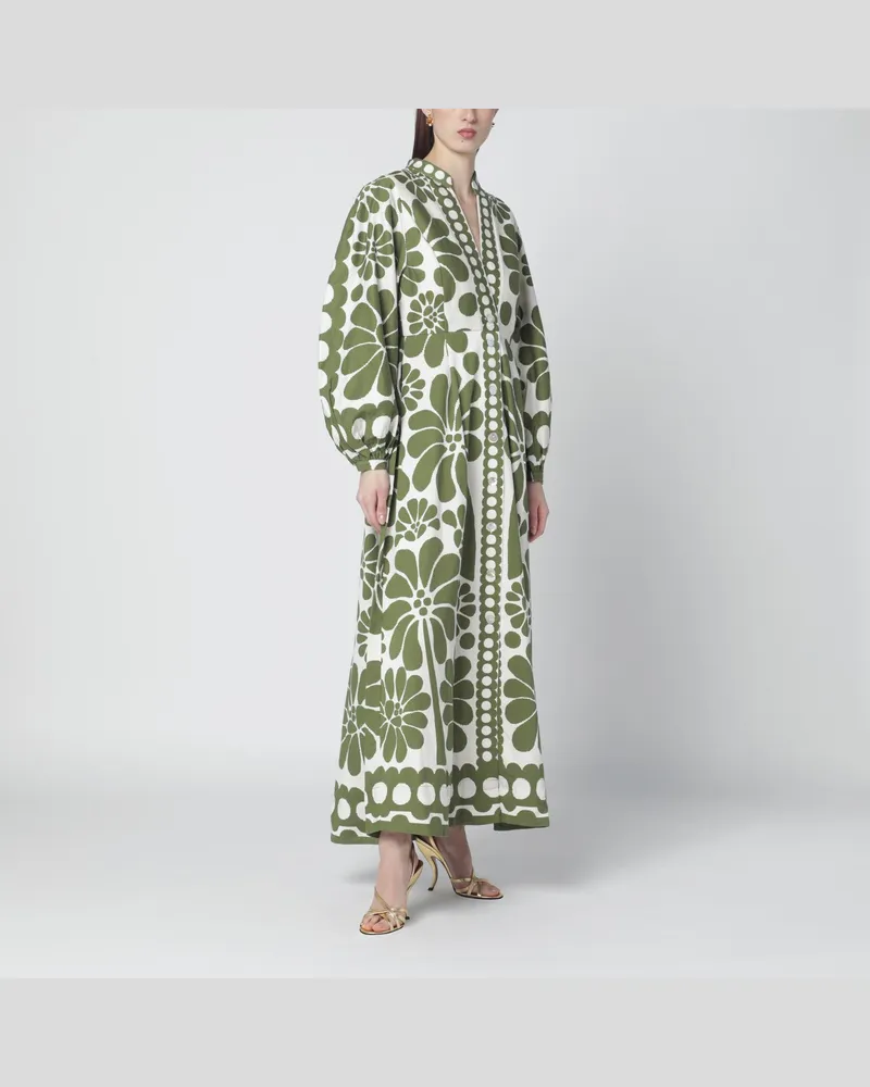 FARM Rio Palermo-Kleid mit grünem Print Green