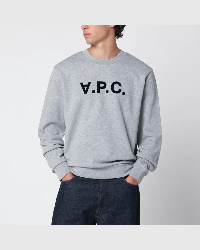 A.P.C. Standard Grand VPC graues Baumwoll-Sweatshirt Grey