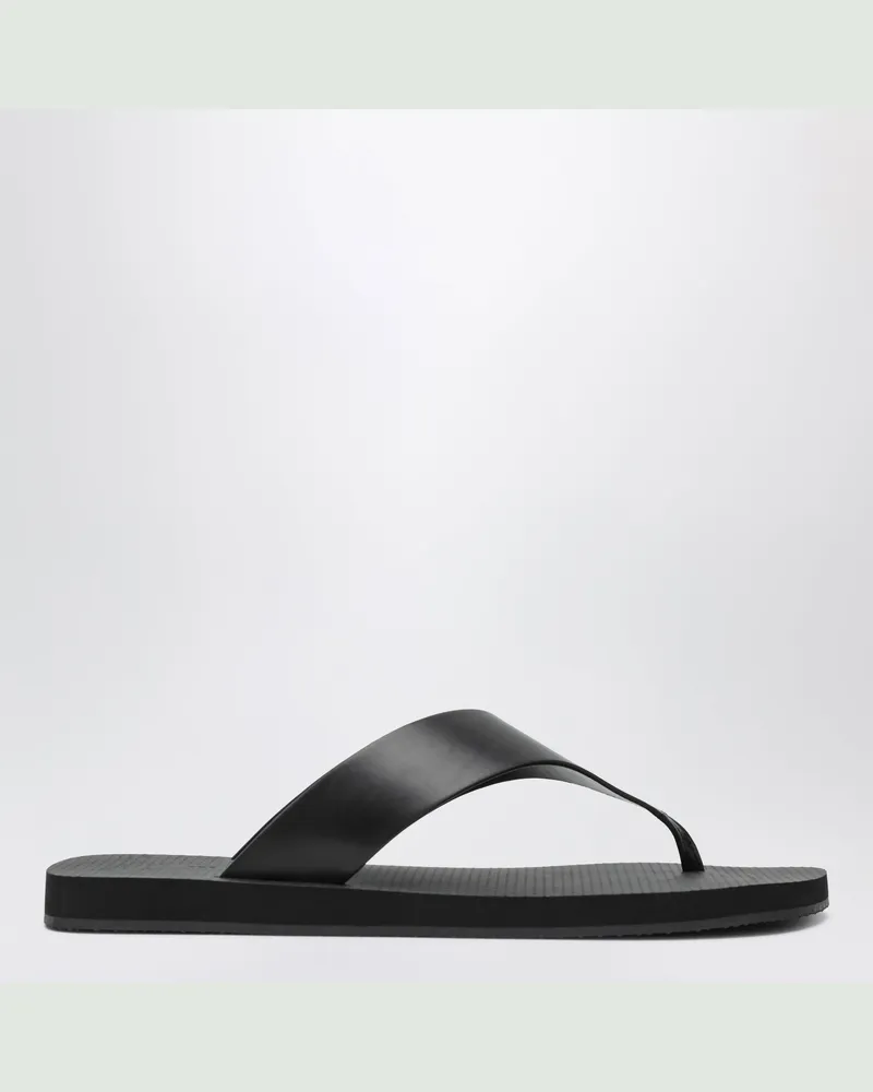 The Row Dune Ginza klassische Ledersandale schwarz Black