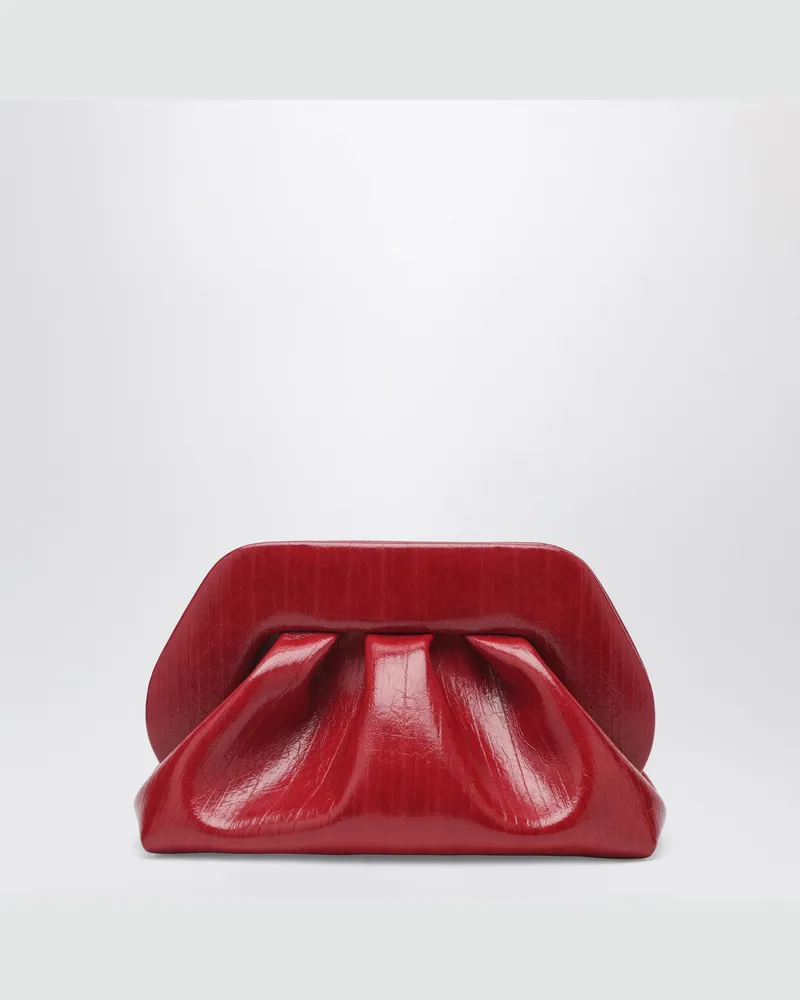 THEMOIRÈ Tia Clutch in Chilirot Red