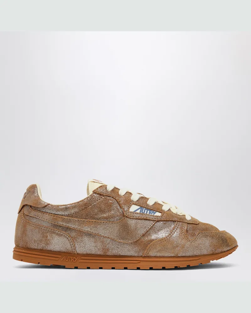 AUTRY Braun/metallisch Elfenbein Windspin Sneakers Brown