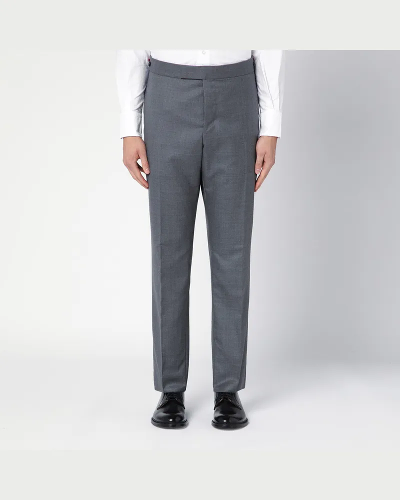 Thom Browne Graue Hose aus Wolle 