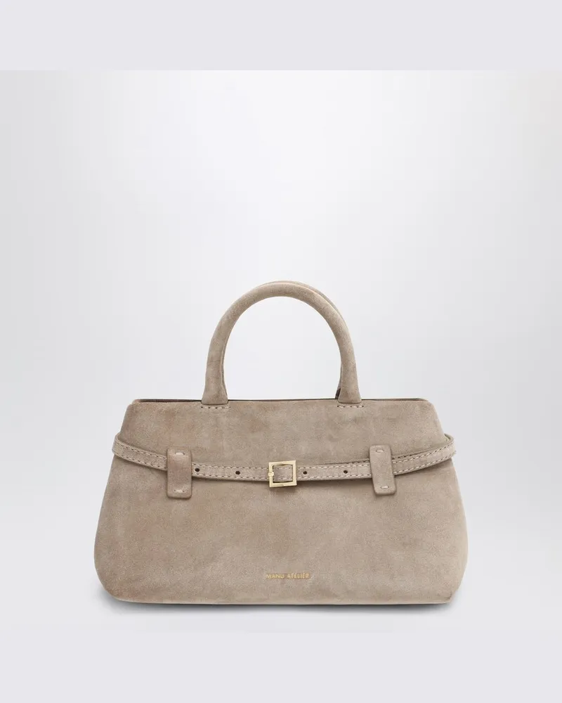 Manu Atelier Le Cambon 25 Korktasche aus Wildleder Braun