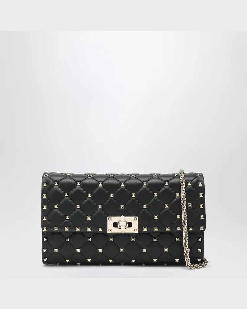 Valentino Garavani Rockstud Spike Umhängetasche schwarz Black