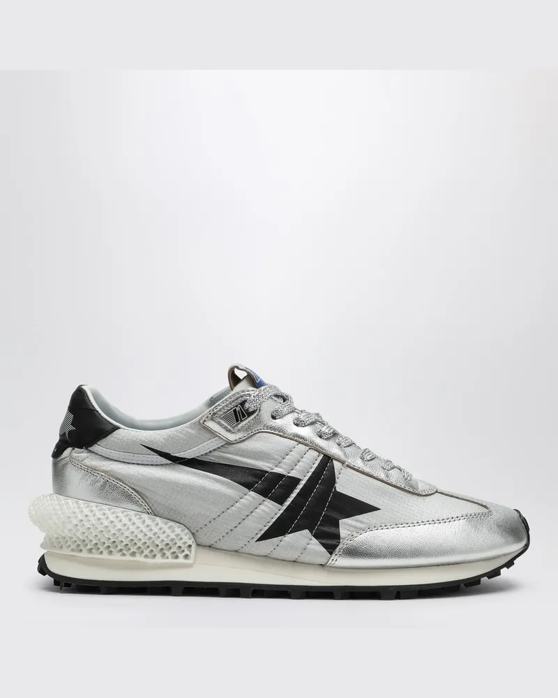 Golden Goose Sneaker-Marathon aus Nylon-Ripstop Silber Metallisch
