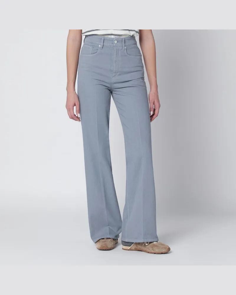 A.P.C. Blaugraue Baumwollhose Blau