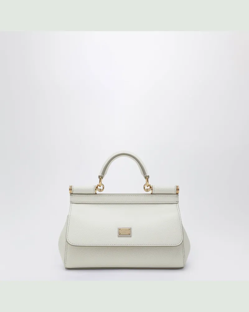 Dolce & Gabbana Kleine Sicily Handtasche in Weiß White