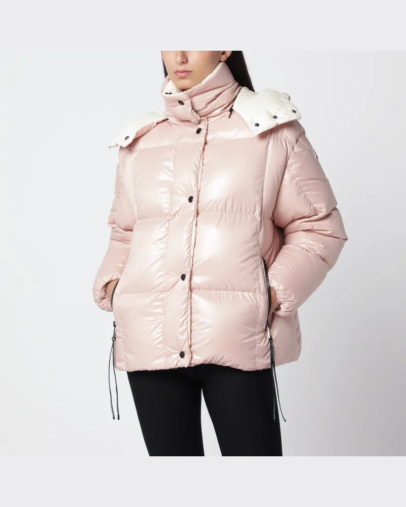 Moncler Rosa Parana Daunenjacke aus Nylon Laqué Pink