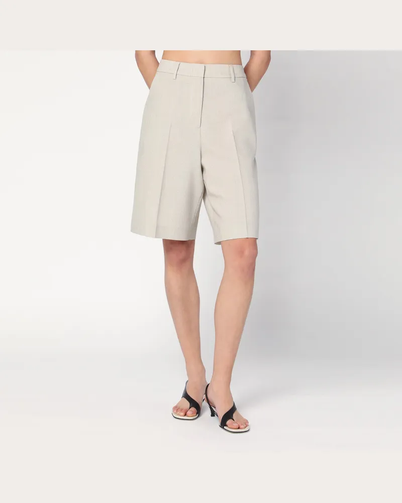 Golden Goose Bermuda in Beige-Melange aus Wollmischung Beige