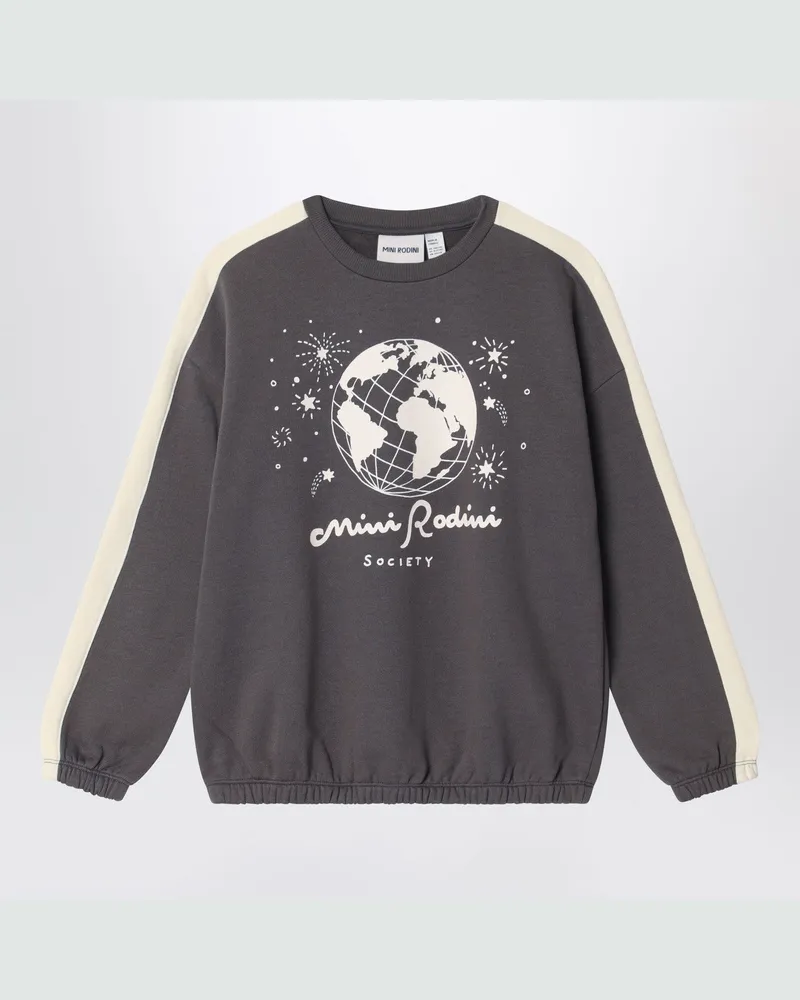 Mini Rodini Graues Sweatshirt aus Bio-Baumwolle Green