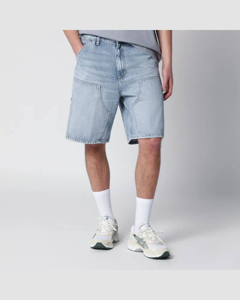 Carhartt WIP Double Knee Shorts Blue/Heavy Stone Bleached Light
