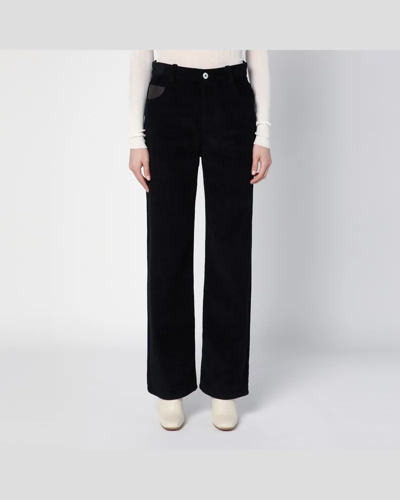 Bottega Veneta Blaue Cordhose mit normaler Passform Blau