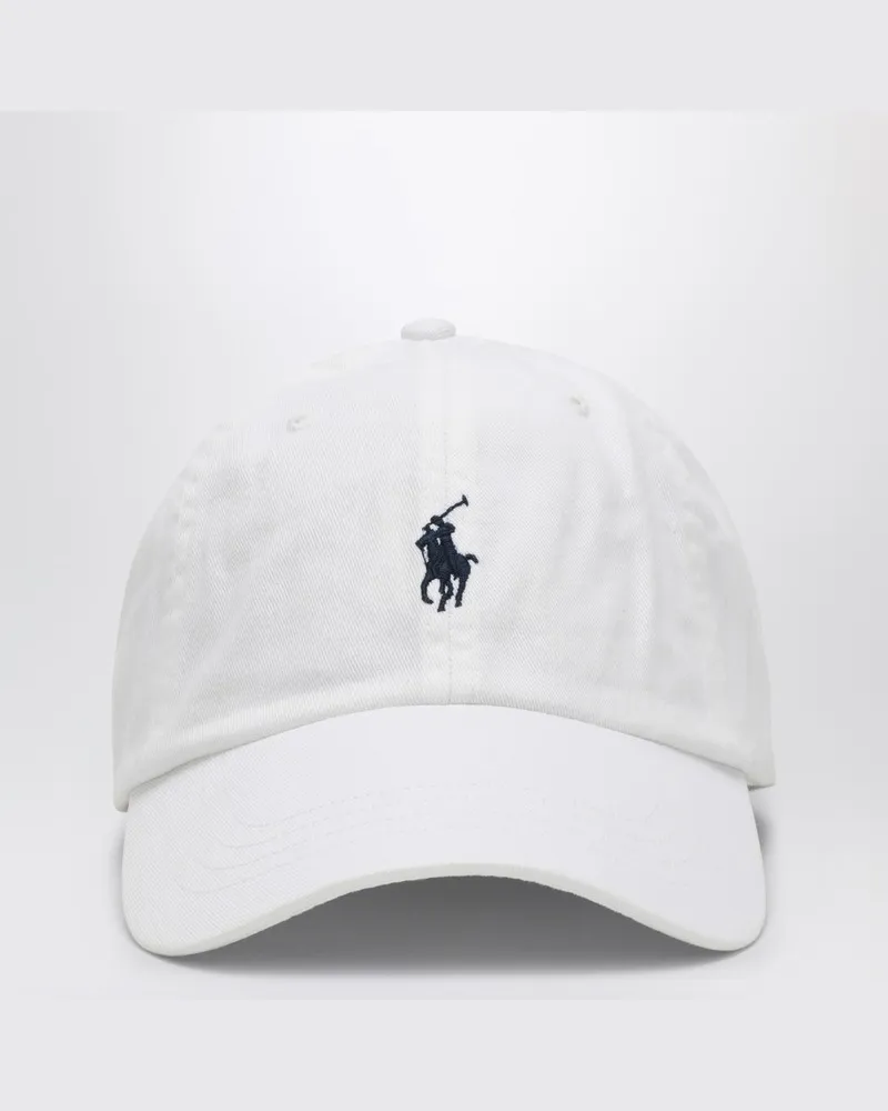 Ralph Lauren Weiße Baseballkappe mit Logo Weiß