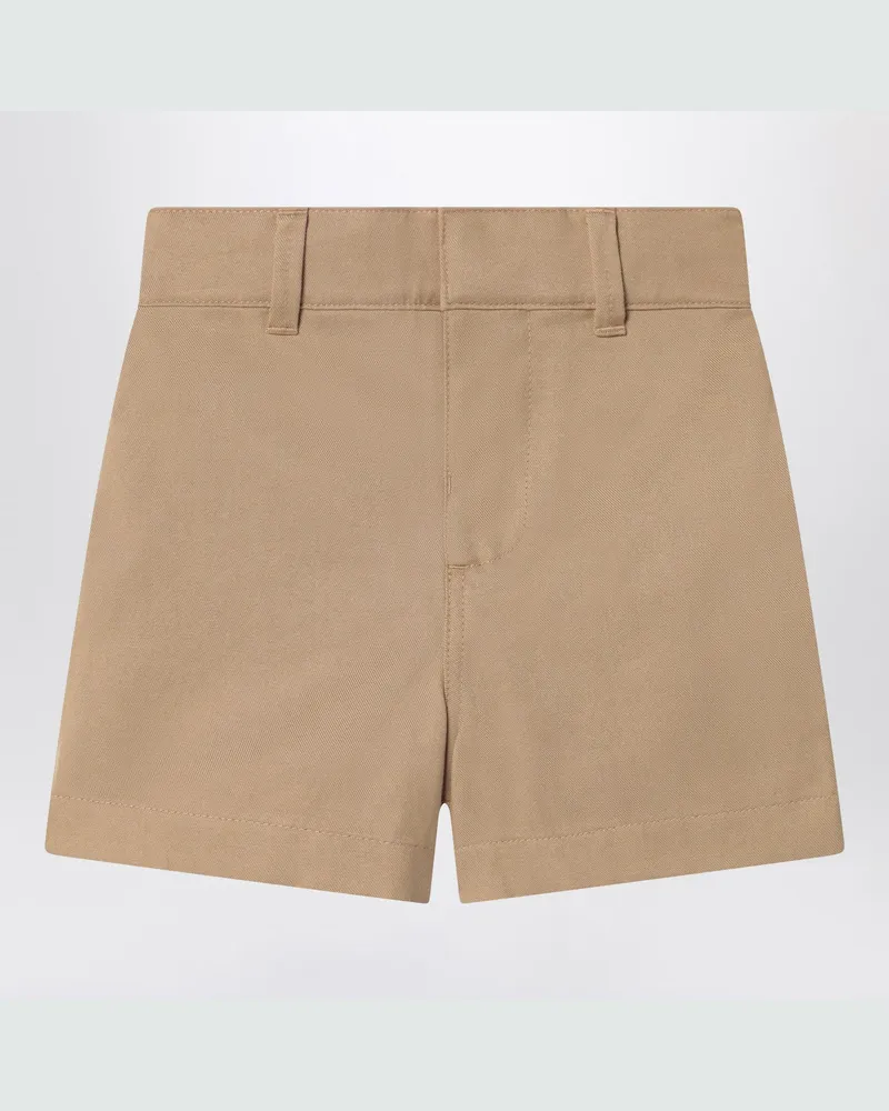 Burberry Beigefarbene Shorts aus Baumwollgemisch Beige