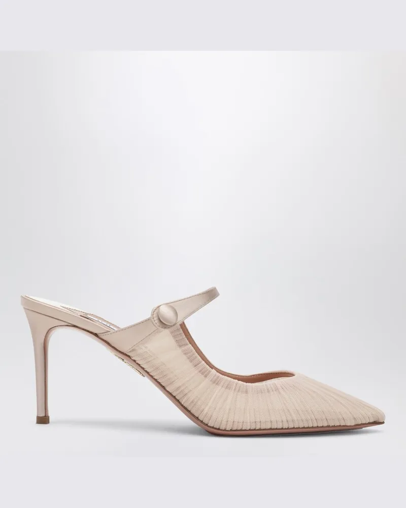 Aquazzura Voile Mule 75 puderrosa Rosa