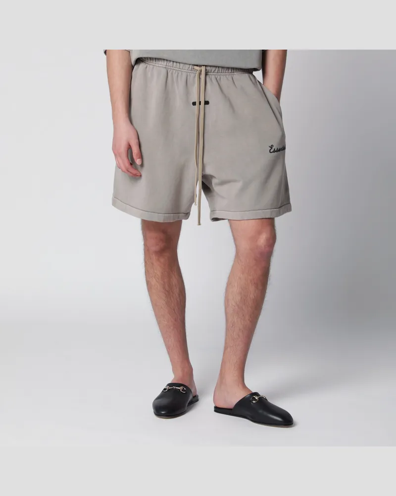 Fear of God Classic Training Shorts aus Baumwolle Grey