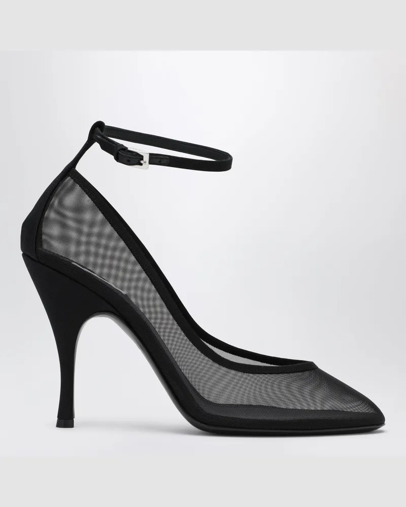 Alaïa Schwarze Pumps aus transparentem Mesh Black