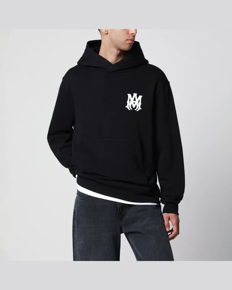 Amiri Schwarzer Hoodie mit Logo Black