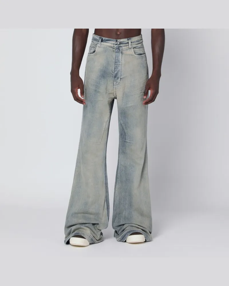 DRKSHDW by Rick Owens Perlfarbene Bolan Bootcut-Jeans mit Vintage-Effekt Weiß