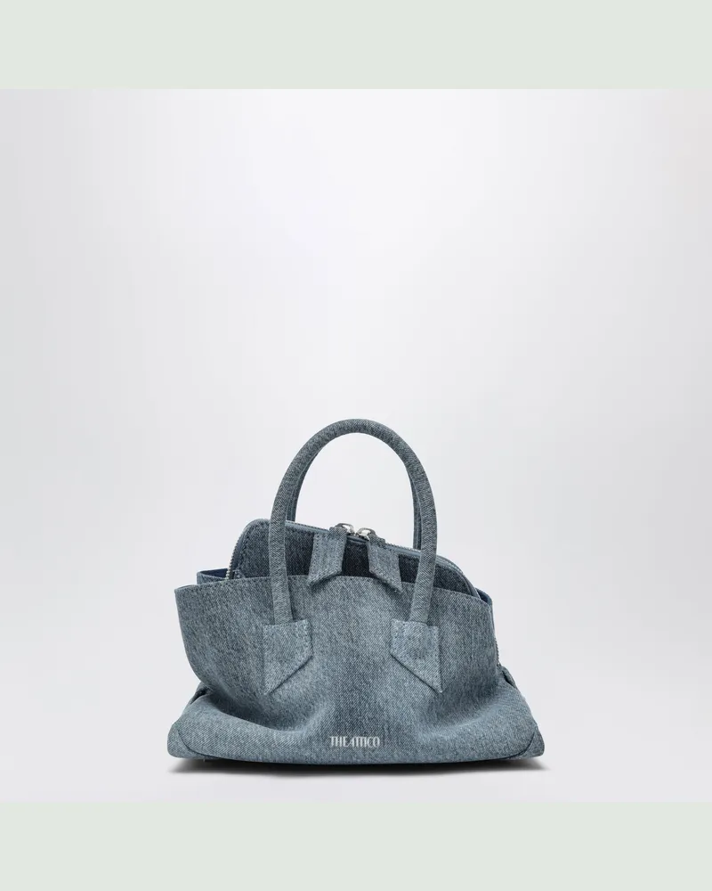 ATTICO La Passeggiata Mini Tasche aus verwaschenem Denim Light