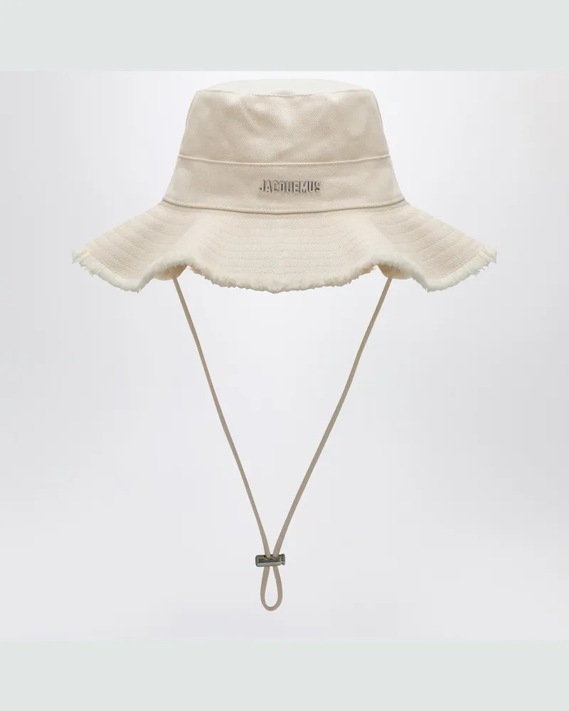 Jacquemus Weißer Hut Le Bob Artichaut aus Baumwolle White