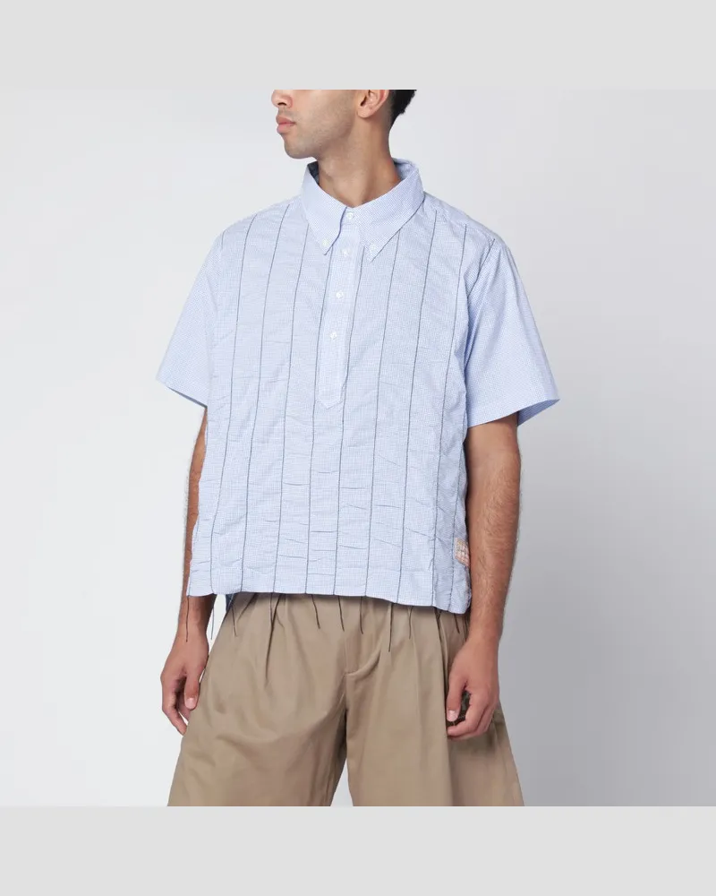 Brain Dead Shirt-T-Shirt Brooks Brothers X Hellblau