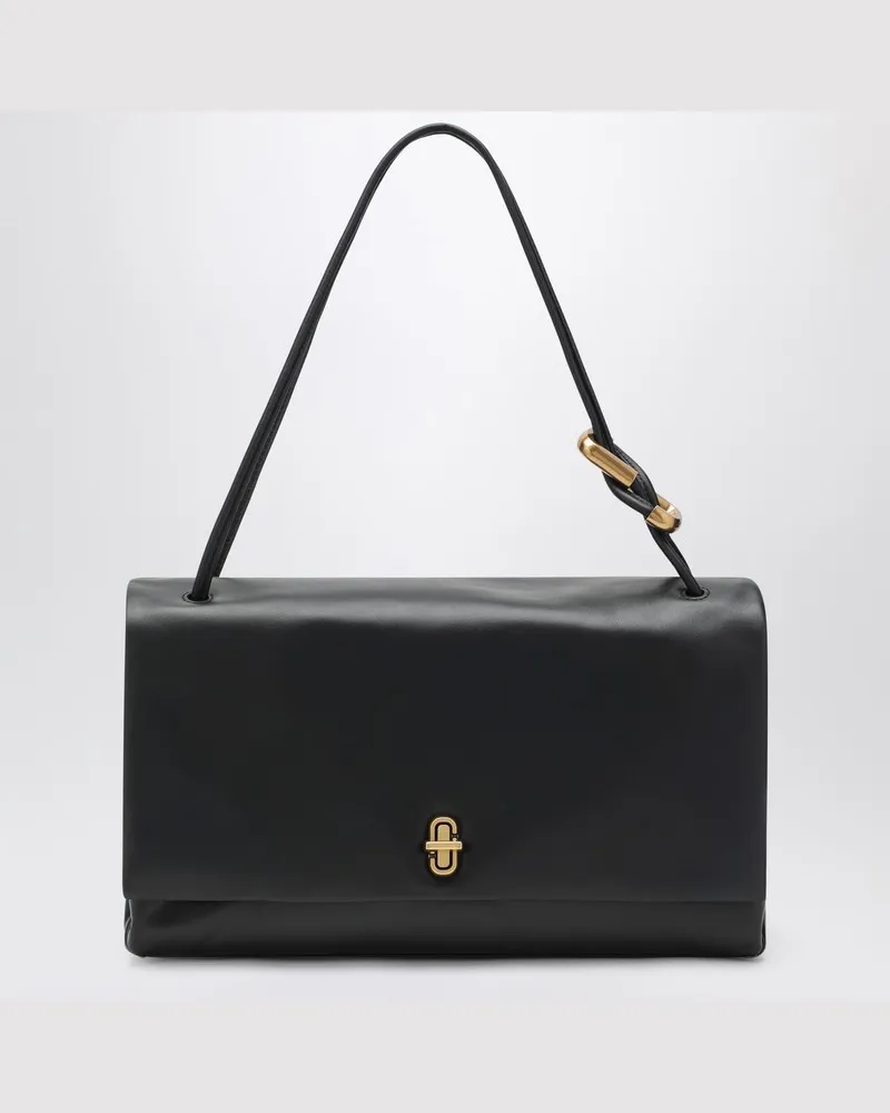 Marc Jacobs The Large Dual Tasche aus schwarzem Leder Schwarz