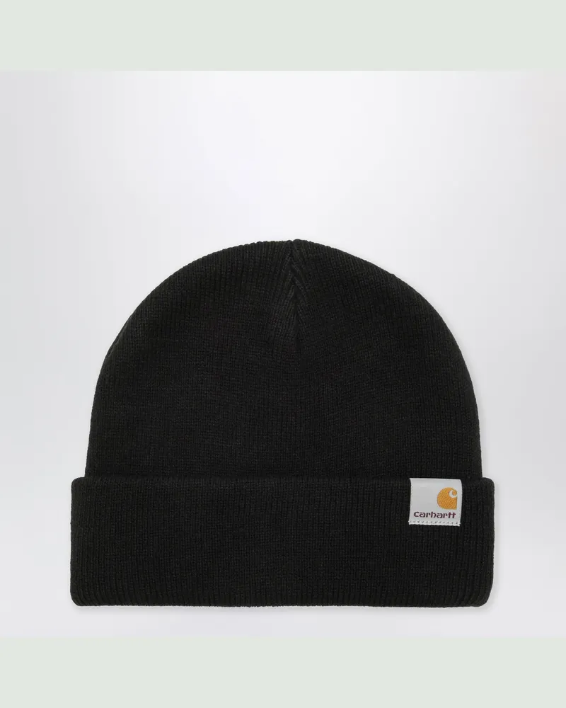 Carhartt WIP Black Stratus Hat Low beanie Black