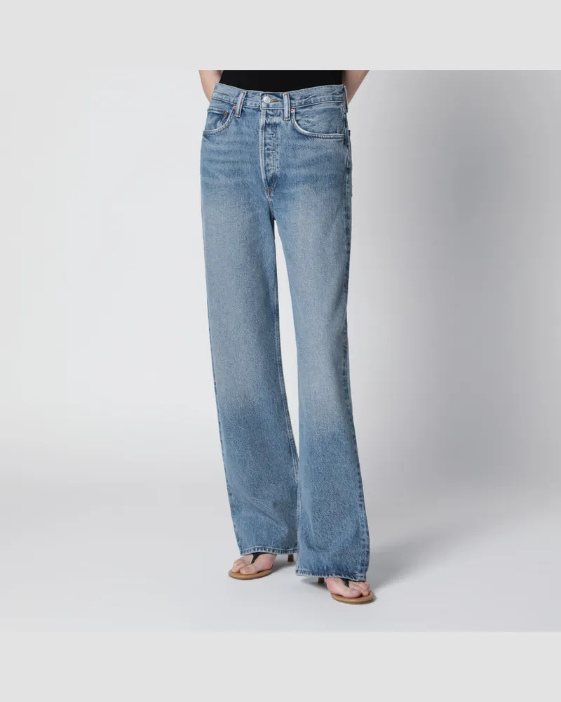 AGOLDE Vintage Loose Jeans aus mittelblauem Indigo-Denim Blue